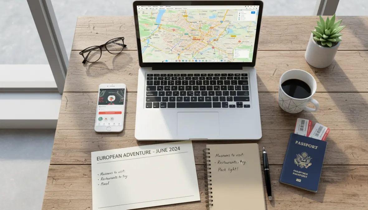 City break planning essentials including maps, tickets and itinerary for urban travel