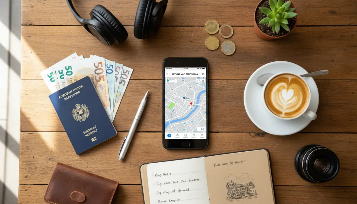 Phone with best offline maps europe downloaded for travel without internet connection