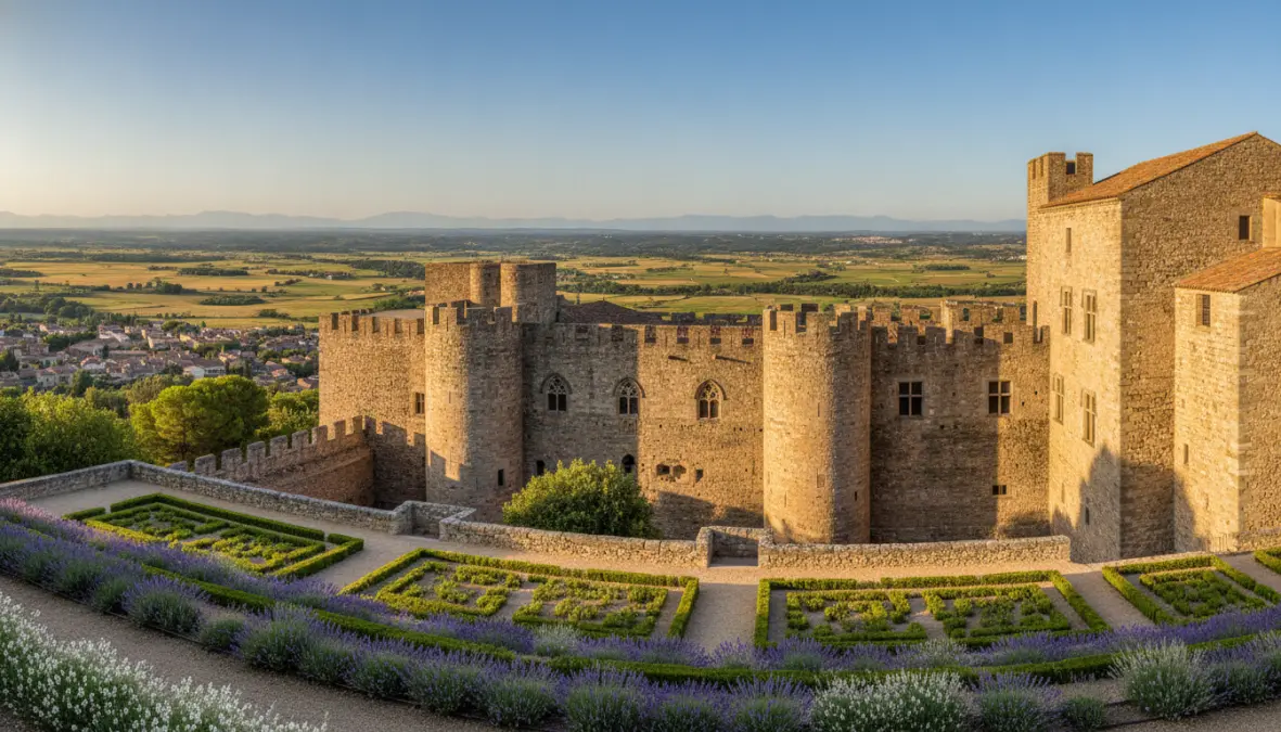Palais des Rois de Majorque in Perpignan, capital of French Catalonia