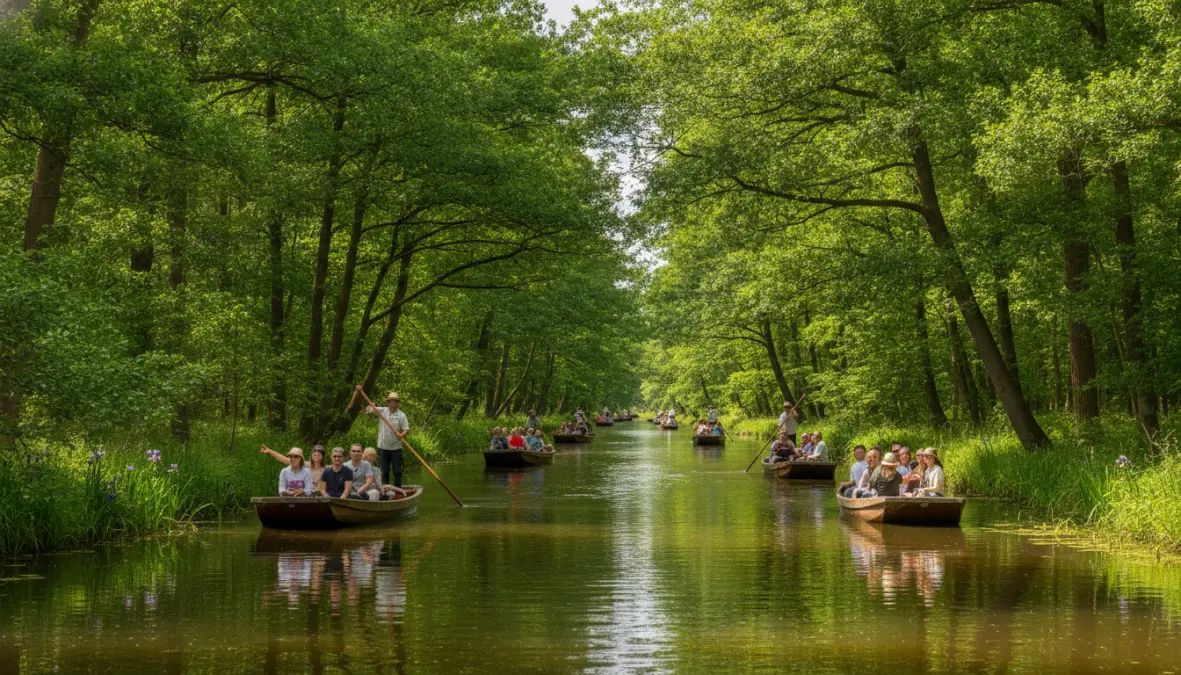 Spreewald canals near Berlin, nature day trip from Berlin by train through Brandenburg wetlands