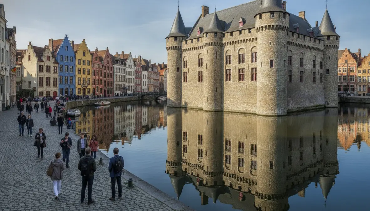Castello di Gravensteen a Ghent, destinazione perfetta per un bruges to ghent day trip