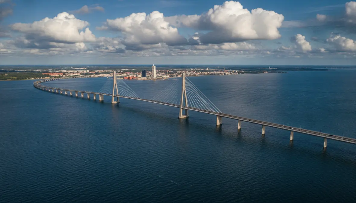 Øresund Bridge from Copenhagen to Sweden, day trip to Malmö