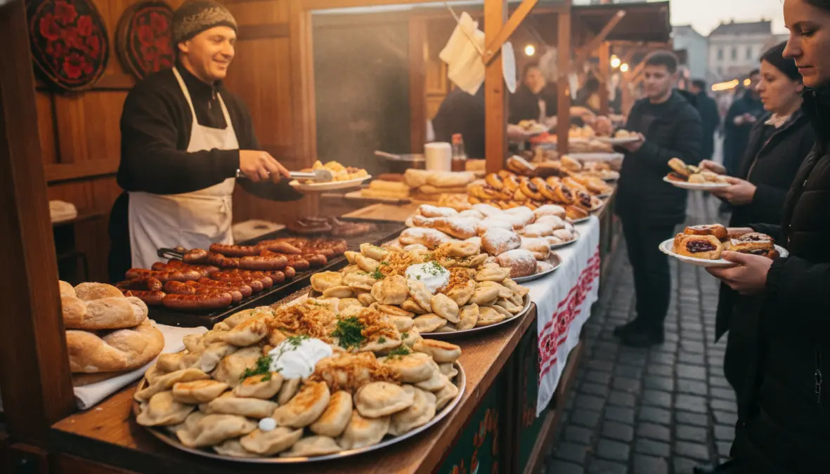Affordable traditional Eastern European street food perfect for budget travel weekends