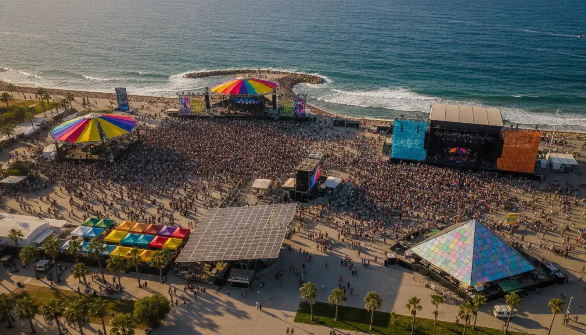 Barcelona Primavera Sound festival representing best cities for live music Europe