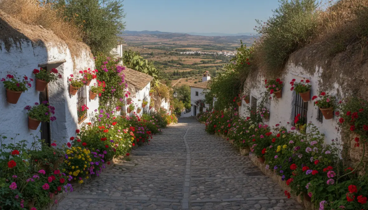 Traditional cave dwellings in Sacromonte neighborhood Granada Spain weekend destination