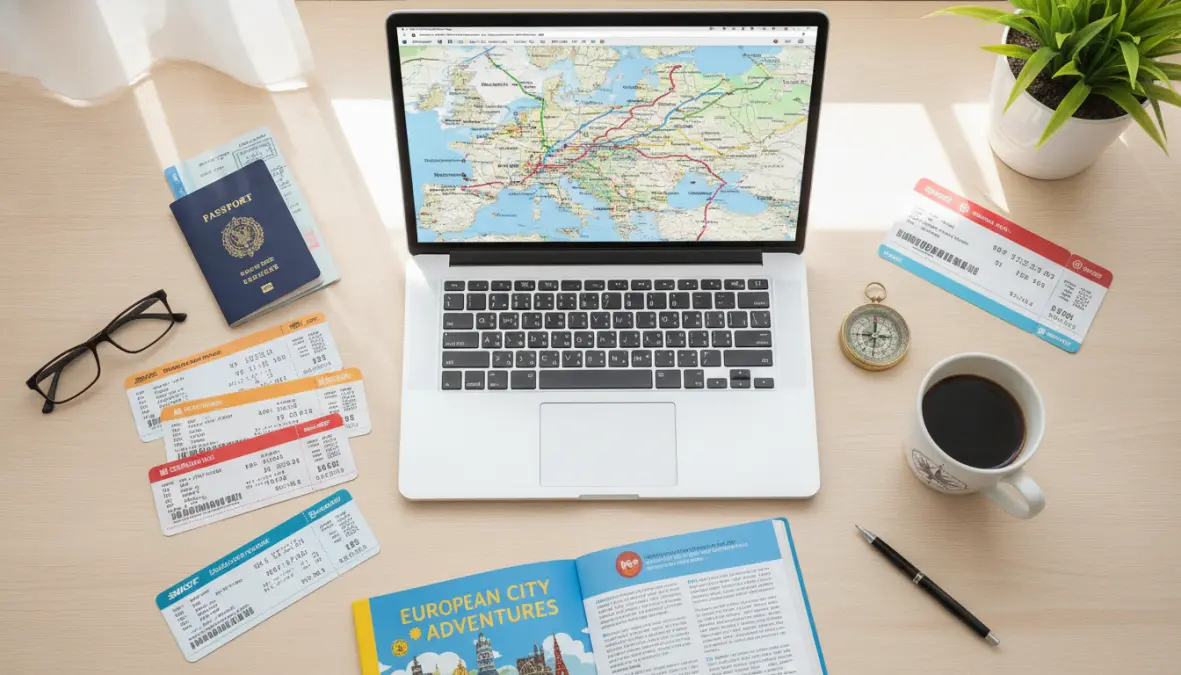 European railway tickets and travel planning materials for booking train reservation europe