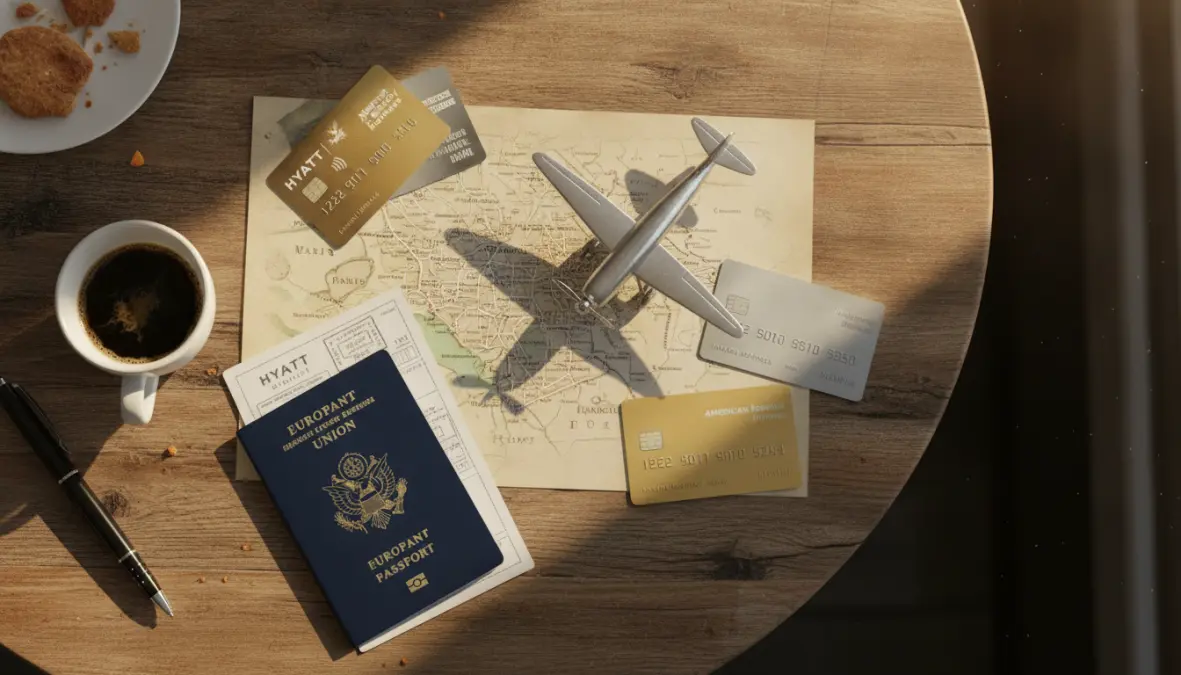 European city break planning with hotel points and airline miles rewards
