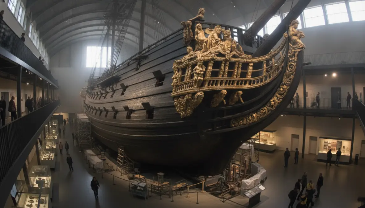 Vasa Museum Stockholm with preserved 17th-century Viking warship, must-see Stockholm attraction